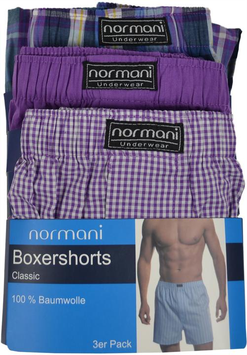 Produktbild Normani 3 Stück Herren Web Boxershorts (M, 3er Pack)