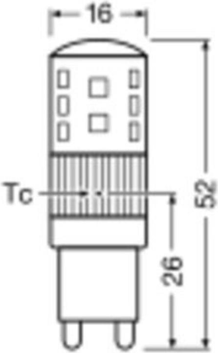 Produktbild Ledvance LED-Lampe (G9, 3 W, 320 lm, 1 x, F)