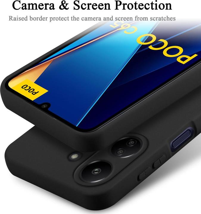 Image du produit Cadorabo Housse pour Xiaomi Poco C65 TPU au design Liquid Protection silicone (Xiaomi Poco C65)
