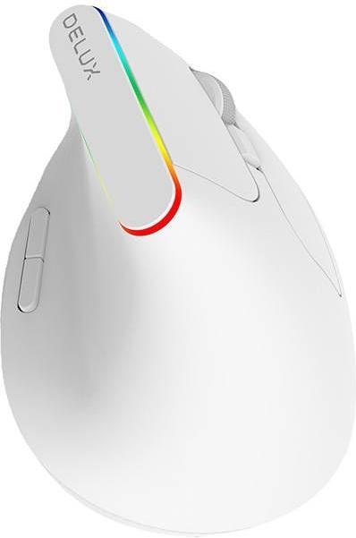 Produktbild Delux Wireless Vertical Mouse M618C 2.4G 1600DPI RGB (white) (Kabellos)