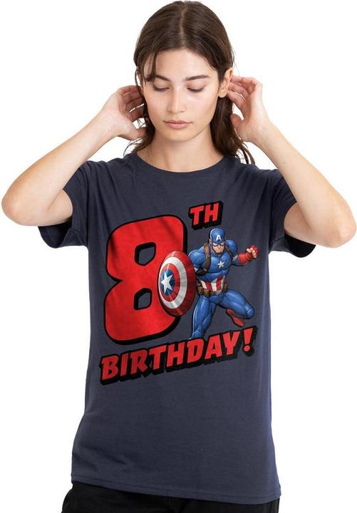 Produktbild Captain America TShirt 8 Geburtstag (S)
