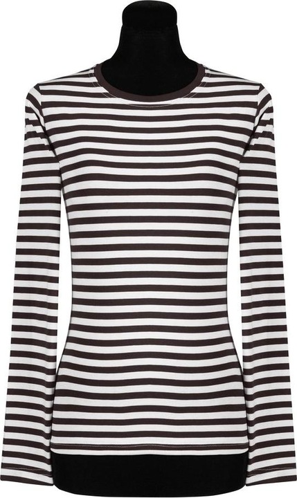 Produktbild Thetru Damen Ringelshirt langarm schwarz-weiss – alltagstauglich (3XL)