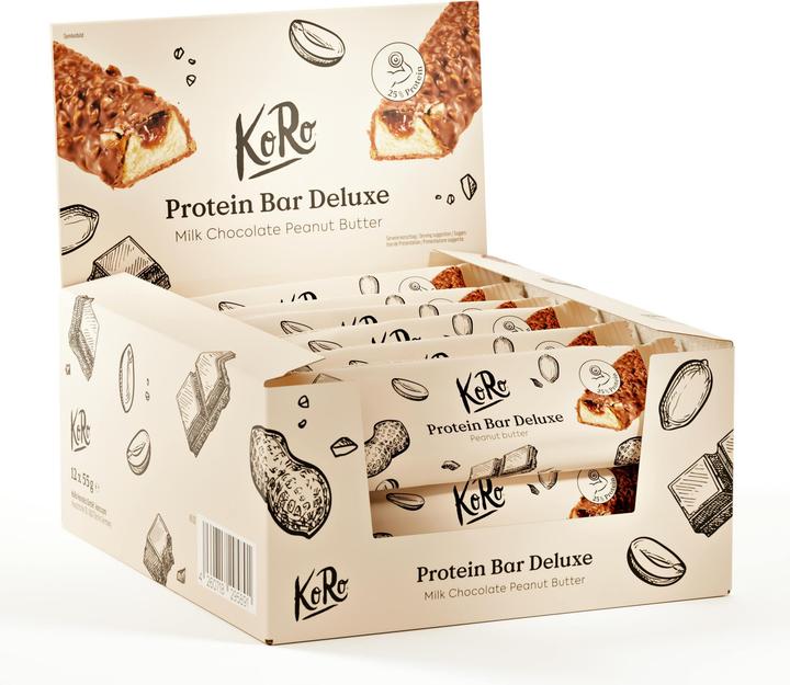 Produktbild KoRo Protein Bar Deluxe (55 g, 12 Stk.)