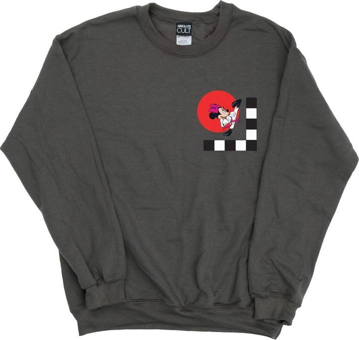 Disney Mens Minnie Mouse Karate Kick Sweatshirt (L)