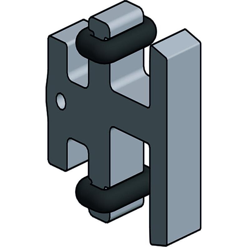 Längle Glas-System, Möbelausstattung, Mittlerer Halter LÄNGLE AL-WALL LITE TWIST M (1 Stk.)