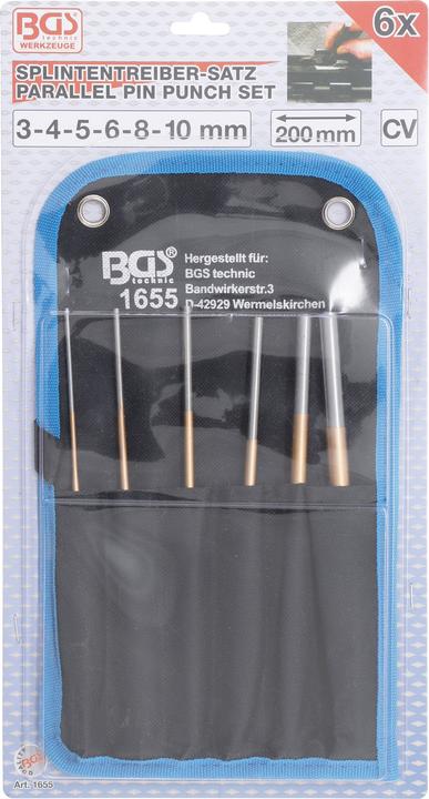 Image du produit BGS Jeu de chasse-goupilles 200 mm 3 - 10 mm 6 pièces