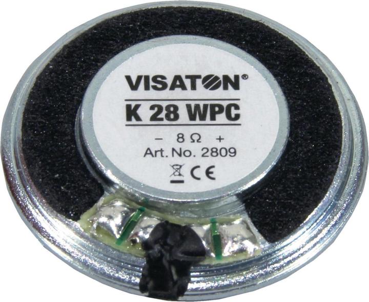 Actual product image Visaton Mini speaker,waterproof 50 Ohm 28mm