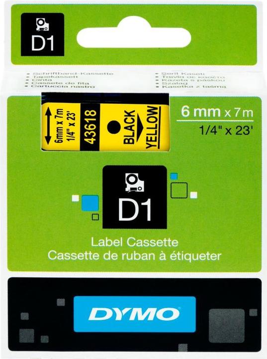 Produktbild Dymo S0720790 Standardband (0.60 cm, Gelb)
