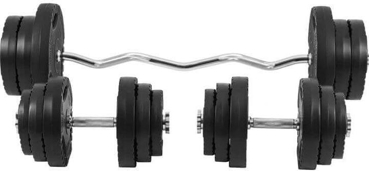Image du produit Gorilla Sports Ensemble d'haltères Sz-curl (4 x 10 kg, 4 x 5 kg, 4 x 2,5 kg, 4 x 1,25 kg)