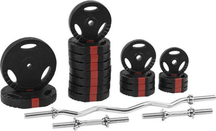 Image du produit Gorilla Sports Ensemble d'haltères Sz-curl (4 x 10 kg, 4 x 5 kg, 4 x 2,5 kg, 4 x 1,25 kg)