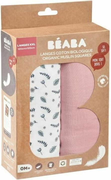 Beaba Panni di garza confezione da 2 (120 cm, 120 cm)