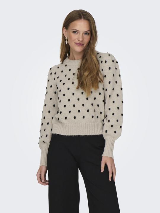 Produktbild JdY JDYSIGRID LIFE L/S ONECK PUFFDOT PUL KNT Strickpullover (XS)