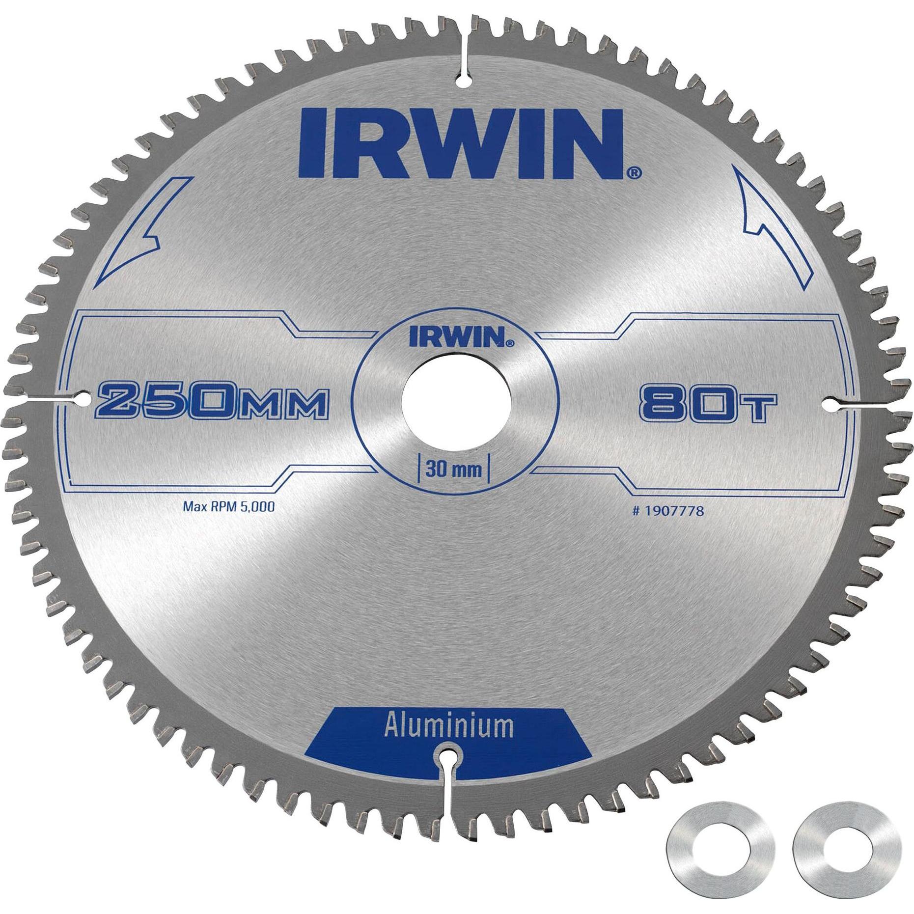 Irwin, Sägeblatt, IRW1907778 250 x 30 mm 80Teeth Professional Kreissägeblatt Aluminium
