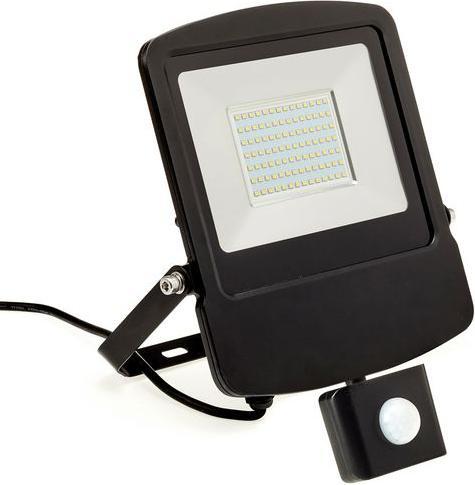 Produktbild RS PRO REX Slim PIR 100W LED Flood BK 4000K (9000 lm, IP65)