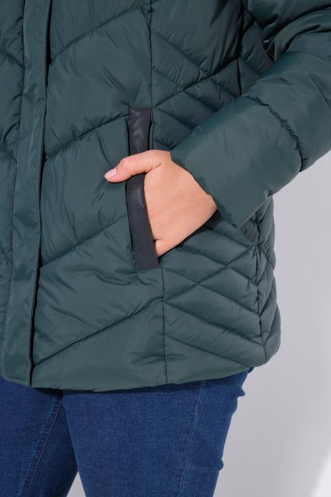 Produktbild Ulla Popken HYPRAR Steppjacke, wasserabweisend, Kapuze (50, 52)