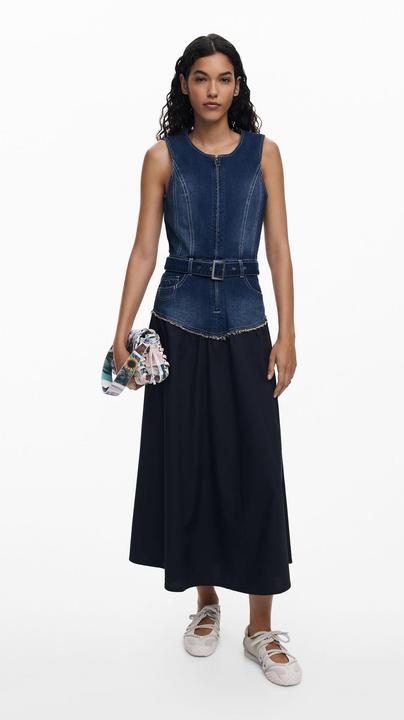 Produktbild Desigual Weste Popeline Denim Medium Wash (M)