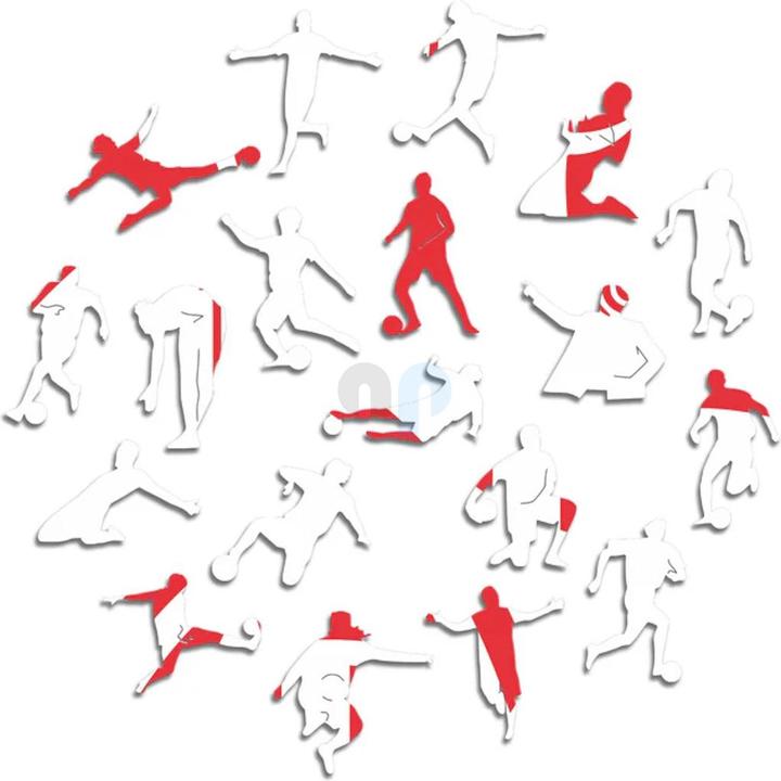 Produktbild Iconic AC Milan - Retro Logo - Holz Puzzle Grösse S (150 Teile) (150 Teile)