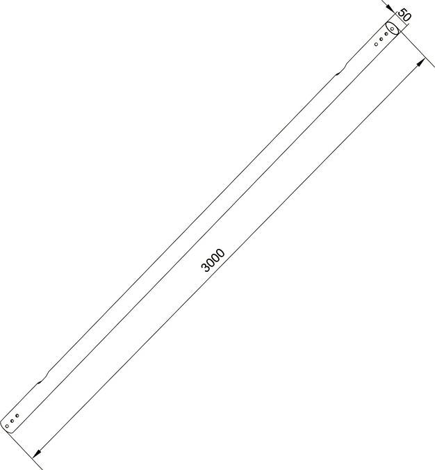 Actual product image Multibrackets Extension tube 3.0m, for Pro System, metal (Extension Pipe)