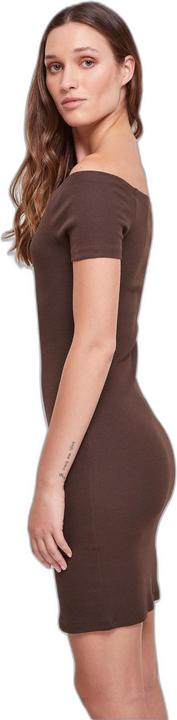 Produktbild Urban Classics Geripptes Kleid mit freien Schultern Damen (5XL)