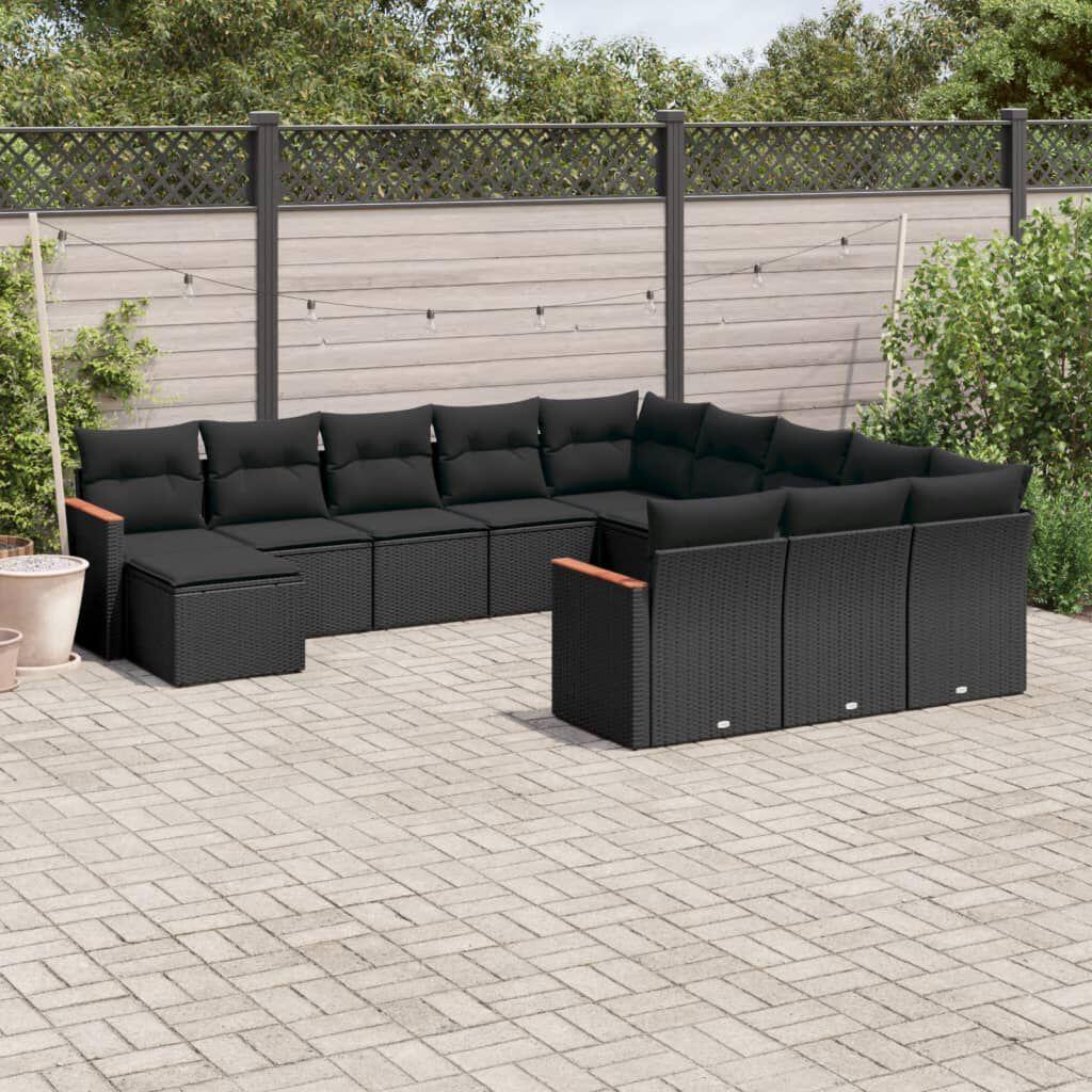 Thumbnail - VidaXL, Gartenlounge, 10-tlg. Garten-Lounge-Set mit Kissen