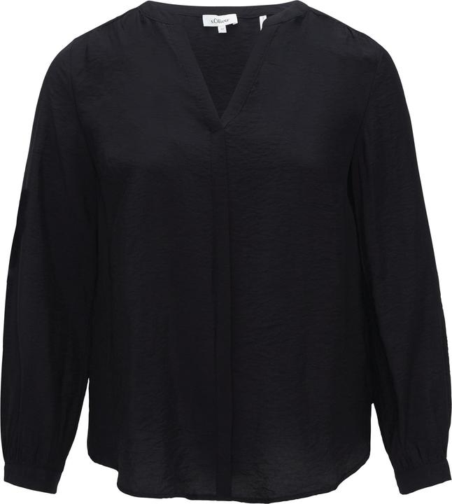 S.Oliver Bluse Strukturierte Bluse aus Viskosemix mit Raffung