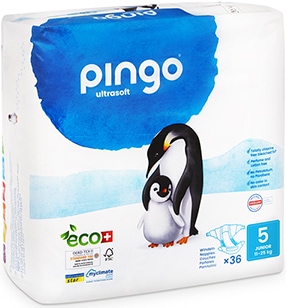 Immagine prodotto Pingo Pannolini ecologici (Dimensione 5, Pacco trasportabile, 72 Pezzo/i)