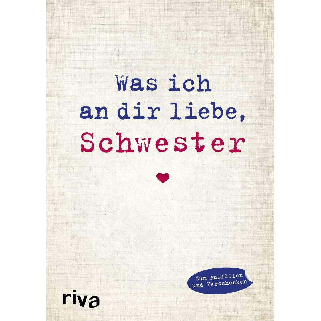 Thumbnail - Was ich an dir liebe, Schwester, Belletristik von Alexandra Reinwarth