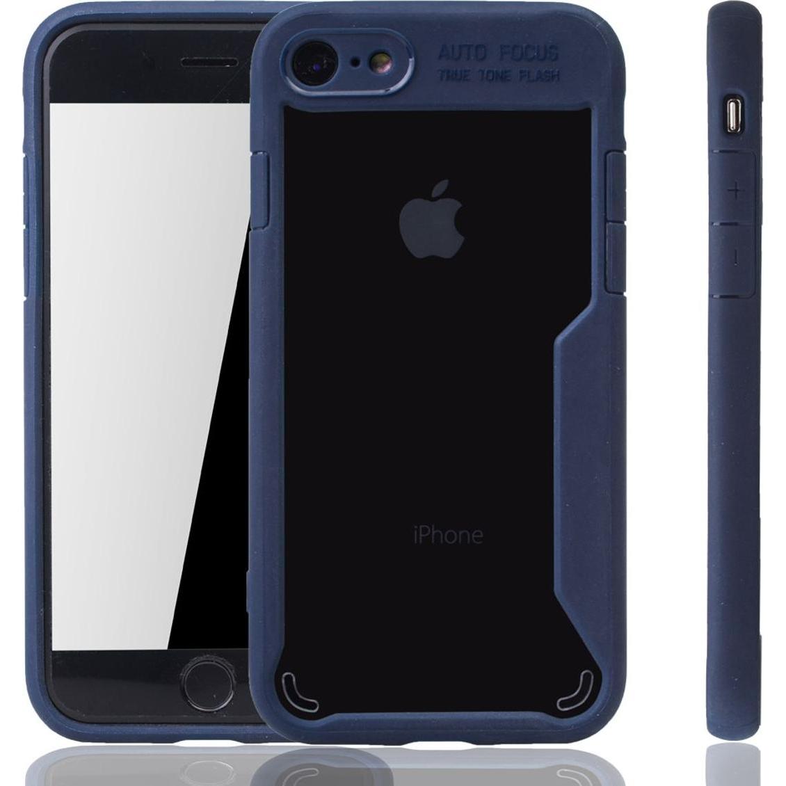 Thumbnail - König Design Apple iPhone SE 2020 Hülle Case Handy Cover Schutz Tasche Schutzhülle Etui Blau (Apple iPhone SE (2nd Gen))...