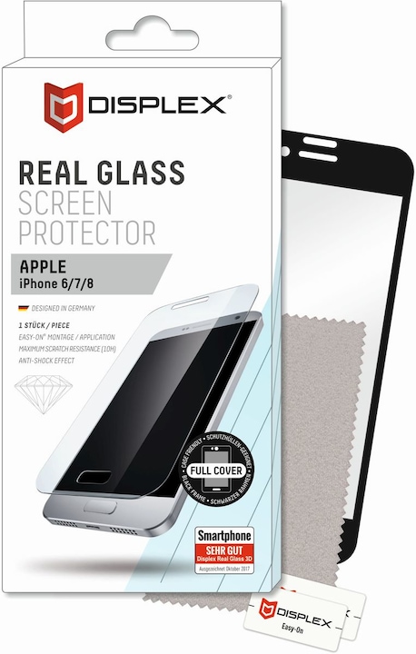 Immagine prodotto Displex Vetro reale 3D (1 Pezzo/i, Apple iPhone 6)