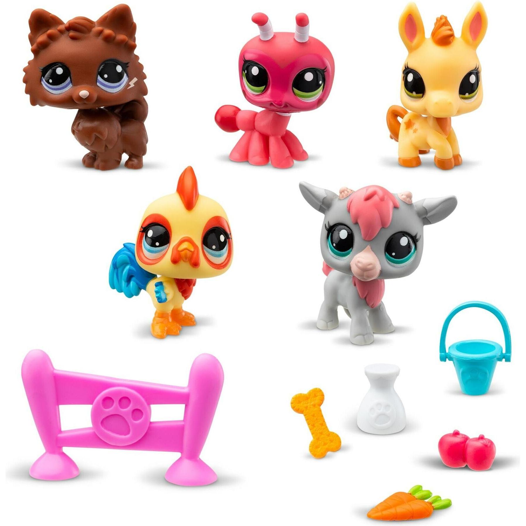 Bandai LPS Set 5 Pets Bauernhof & acces. 4+