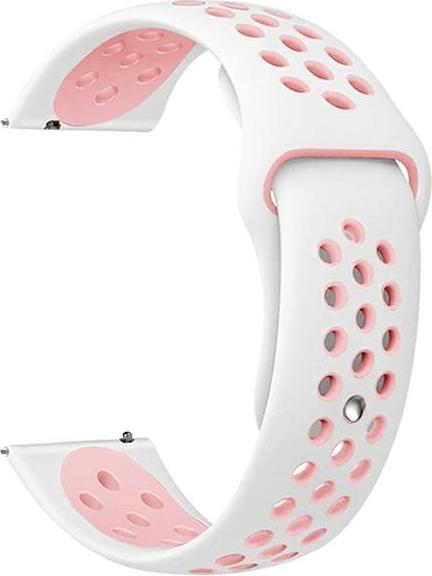 Produktbild Beline pasek Watch 20mm Sport Silicone biało-różowy white/pink box (20 mm, Kunststoff, Silikon)