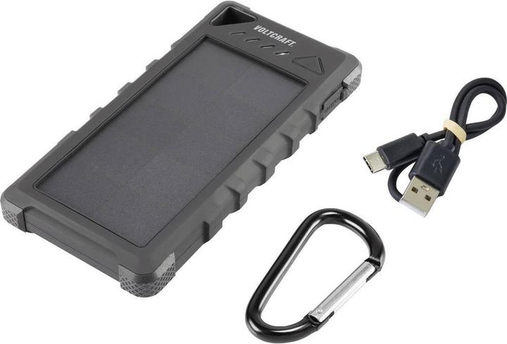 Actual product image Voltcraft VC-SL16000 VC-11946675 Solar power bank Charging current solar cell 280 mA 16 (16000 mAh, 59.20 Wh)
