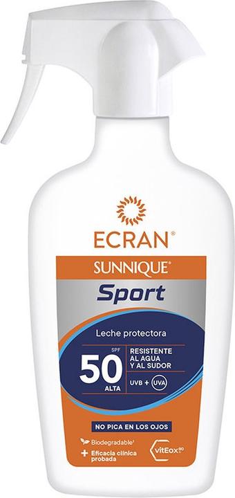 Ecran SUNNIQUE SPORT lait protecteur SPF50 spray gun 270 ml (Crème solaire, Spray solaire, SPF 50, 270 ml)