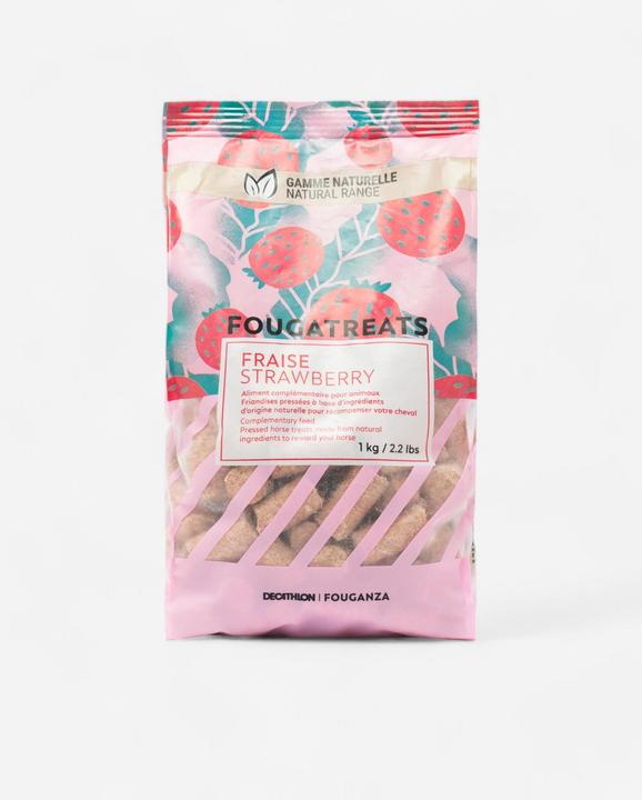 Fouganza Leckerlis Pferd/Pony Erdbeere (1 Stk., 1000 g)