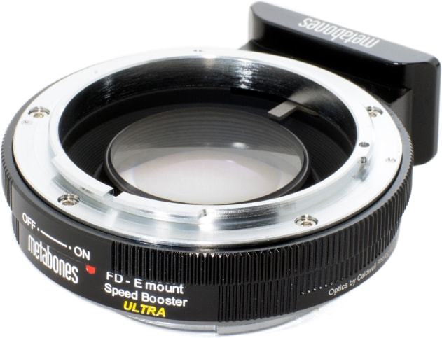 Actual product image Metabones Speed Booster ULTRA Canon FD on Sony E Mount