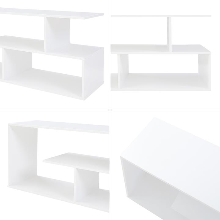 Actual product image En.Casa Fernsehtisch Anän 100x30x42 cm Weiss (100 x 29.50 x 42 cm)