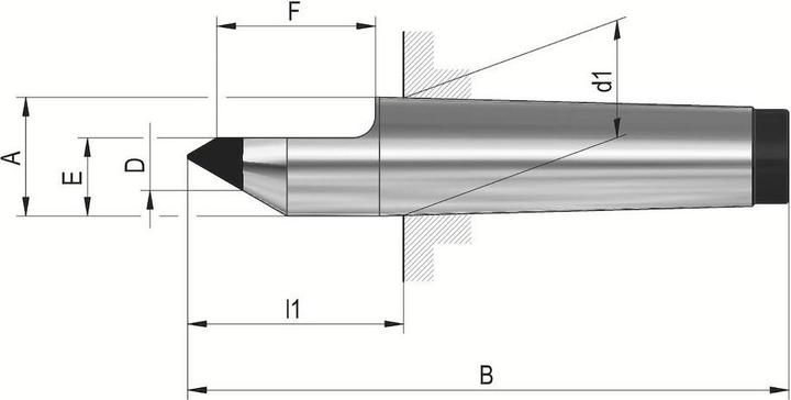 Actual product image Röhm Fixed centring tips