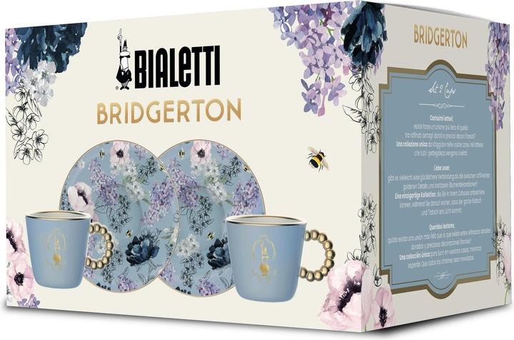 Produktbild Bialetti Set 2 Tassen inkl. Untertassen Bridgeton (80 ml, 2 x)