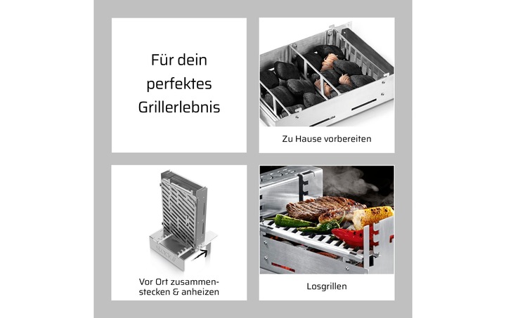Produktbild Stack Camping-Grill 3-in-1 (27 cm)