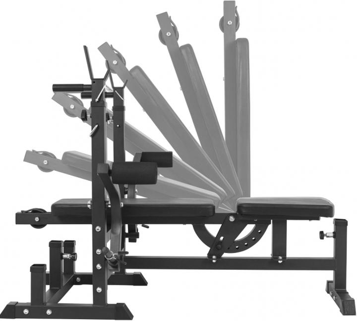 Immagine prodotto Gorilla Sports Stazione di forza del banco dei pesi e set di bilancieri