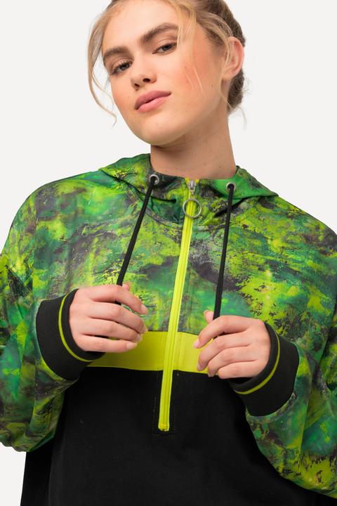 Immagine prodotto Ulla Popken Maglia ad asciugatura rapida con cappuccio, coulisse e maniche lunghe (42, 44)