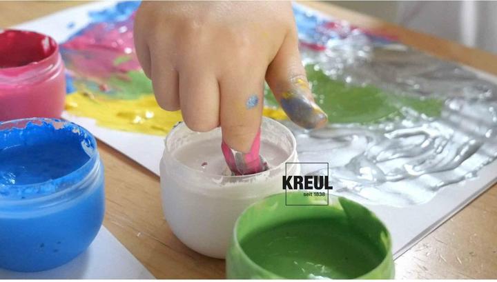 Immagine prodotto Kreul Vernice per dita Mucki per bambini fortunati (Multicolore, 300 ml)
