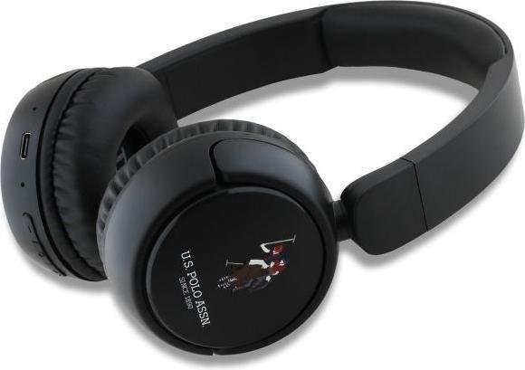 Actual product image U.S. Polo US Polo Bluetooth Headphones USHPV6PUNK Black/Black DH Colour Logo (30 h, Wireless)