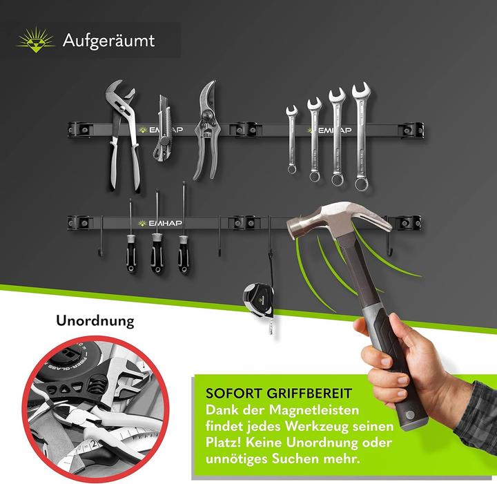 Actual product image Emhap Magnetleisten Werkzeughalter-Set