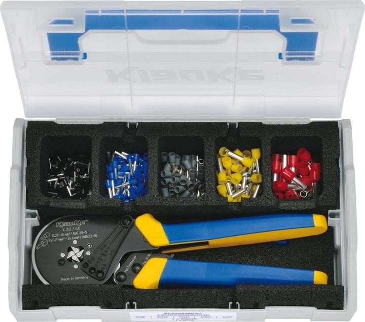 Klauke LBOXXMINIK304K Wire end ferrule assortment 1.50mm² 10mm² Black, Blue, Grey, Yellow, Red 1 set