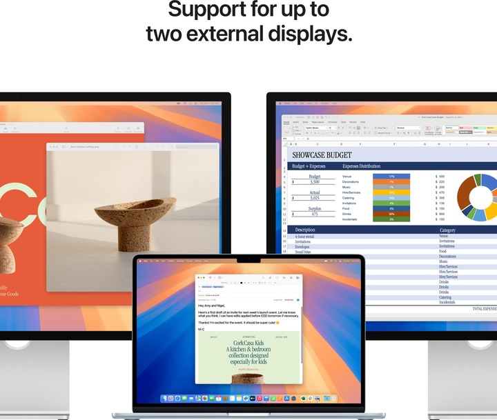 Image du produit Apple MacBook Air – 2025 (15.30", M4, 24 Go, 256 Go, DE)