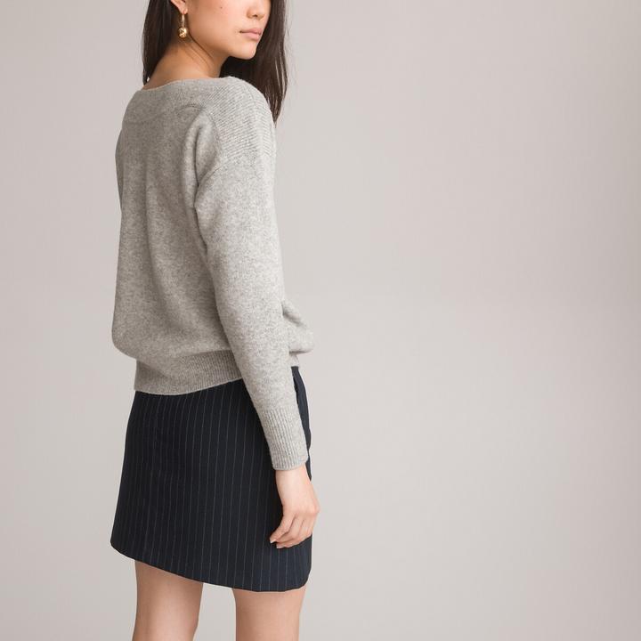 Produktbild La Redoute Collections Pullover mit U-Boot-Ausschnitt (M)
