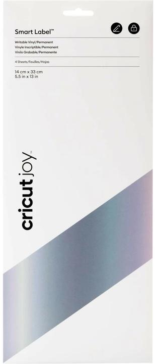 Productafbeelding Cricut Vinylfolie Joy 14 x 33 cm, 4 vellen, zilver (4x)