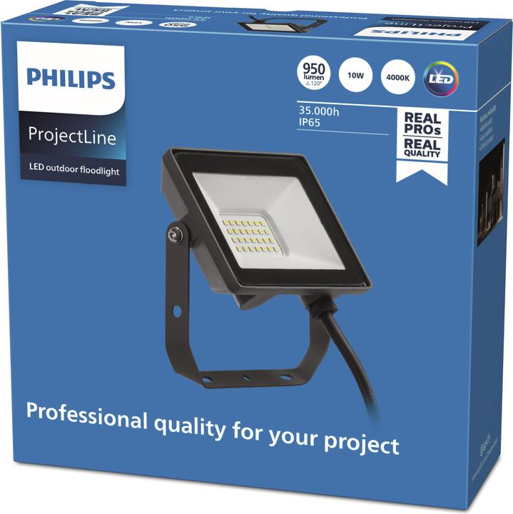 Actual product image Philips ProjectLine 8719514954496 LED Floodlight 10 W Natural White (950 lm, IP65)