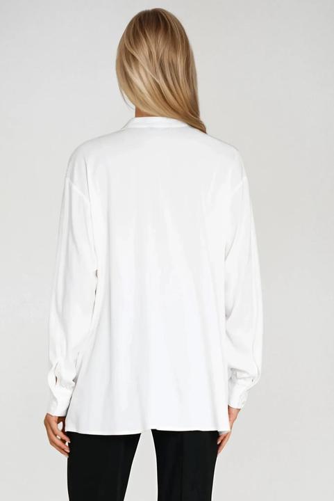 Actual product image Nife Women's oversized ruffled blouse (36)